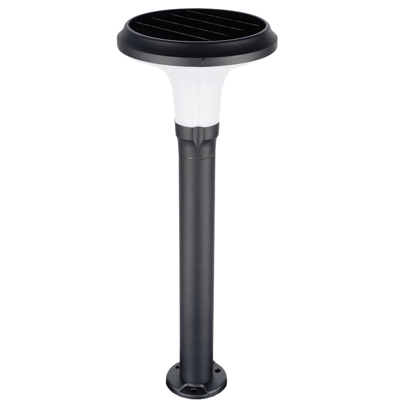 Solar garden light bollard lawn yard outdoor waterproof IP65 